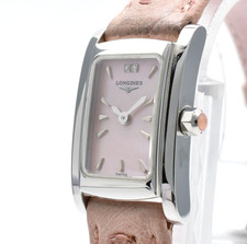 [N MINT] Orologio donna Longines Dolce Vita L5.158.4 conchiglia rosa 2P diamanti GIAPPONE