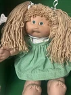 Cabbage Patch Kids Doll 1982  Wheat Lion Mane Hair Green Eyes Dimples RARE