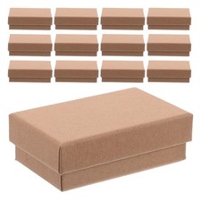 24pcs Paper Jewelry Boxes: Rectangle Paper Present Boxes With Lids For Earrings