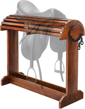 Extra-Large Wood Saddle Rack-Enhanced Height  Length with Reinforced Stability,