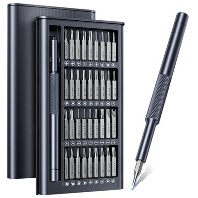 Wesdut 37-in-1 Small Precision Screwdriver Set, Professional Magnetic Black 