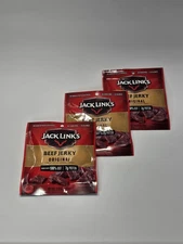 Jack Links Beef Jerky Pocket Size Mini Snack Bags 18G 100% Beef 7g Protein 3 CT