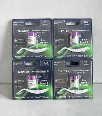DenTek Temparin Max Advanced Repair Kit Lost Filling 2-in-1 Repair Kit [4 PACK]