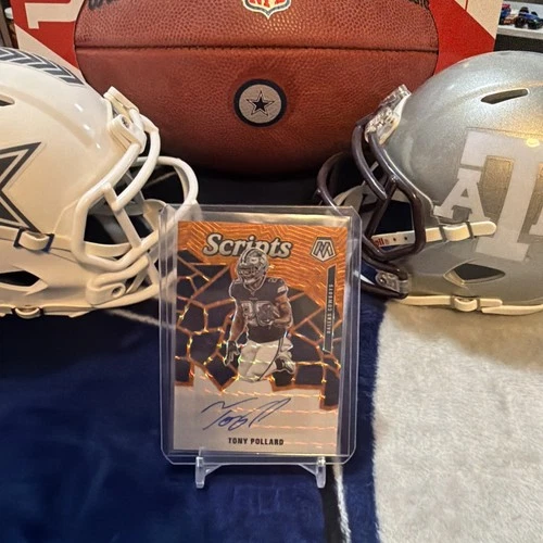 2020 Panini Mosaic Tony Pollard Scripts Auto