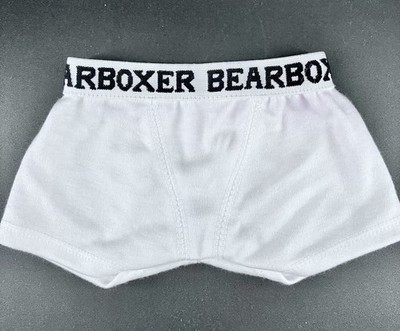 Build A Bear Workshop Teddy Bear Boxers Underwear White Bearboxer Shorts BAB