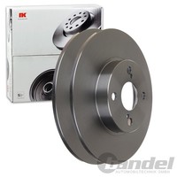 2X NK Bremsscheiben 266Mm Voll Hinten Passend FÜR Toyota Corolla | 204587