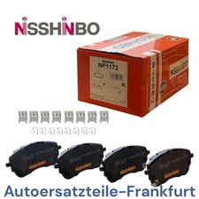 NISSHINBO Bremsbeläge VORNE für LEXUS LBX + SUZUKI SWACE + TOYOTA COROLLA YARIS