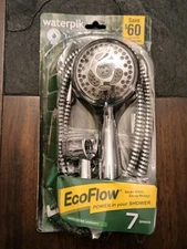 Waterpik EcoFlow Hand Held Shower Head with 5ft Hose ~4 Sprays~