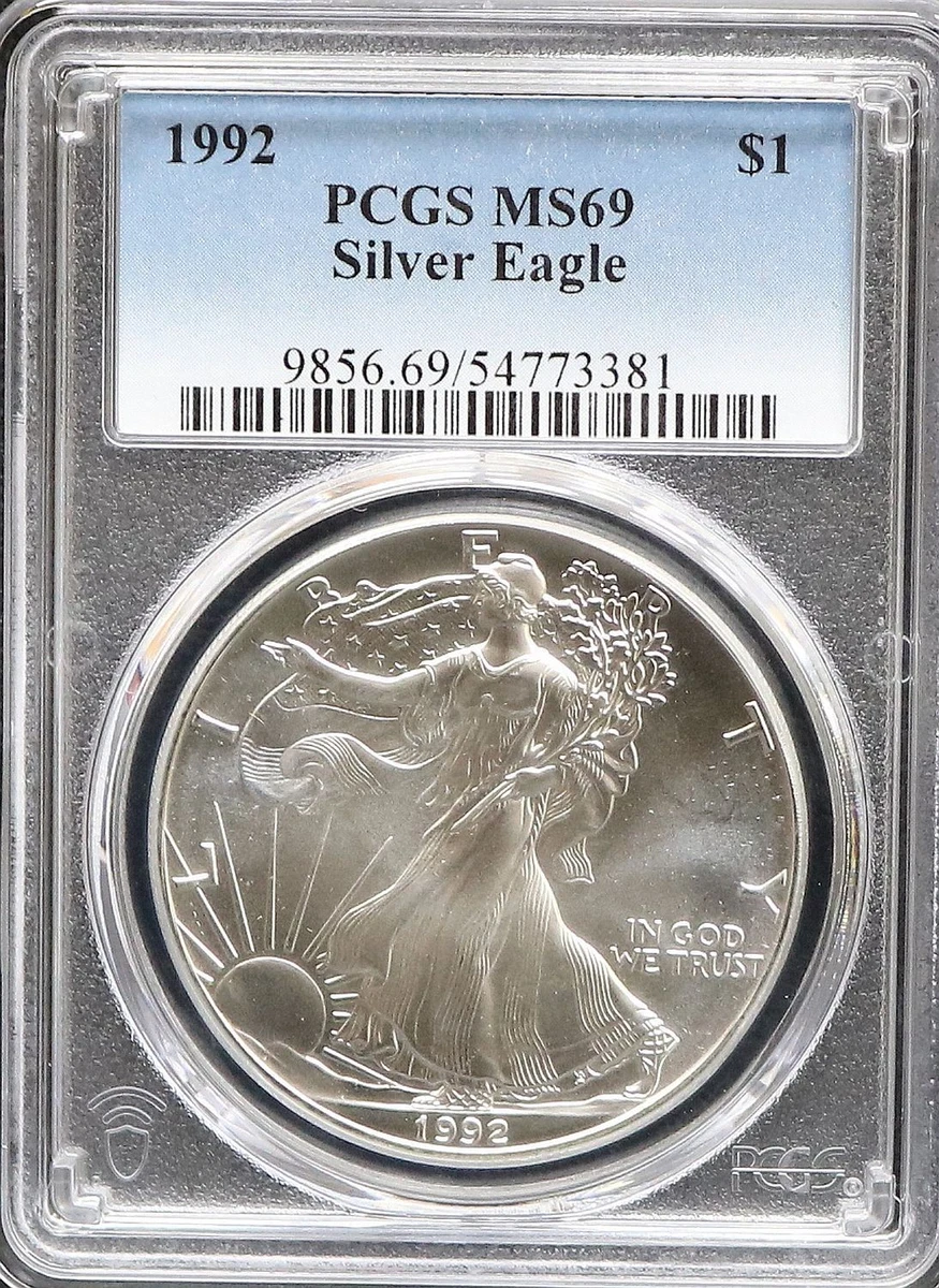 American Eagle MS 69 Graded 1992 Silver Bullion Coins for sale | eBay