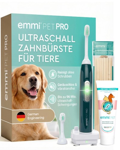 PRO UltraschallZahnbürste für Hunde I Geräuschlose