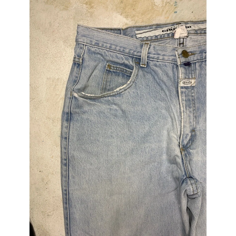 Pantalones de mezclilla de colección Y2K Marithe Francois Girbaud para hombre 36 azul regular lavado a piedra hechos en EE. UU. Foto 3 de 4