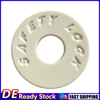 10Pcs Guitar Strap Locks Silicone Anti-Slip Blocks for Guitar Enthusiast (White)