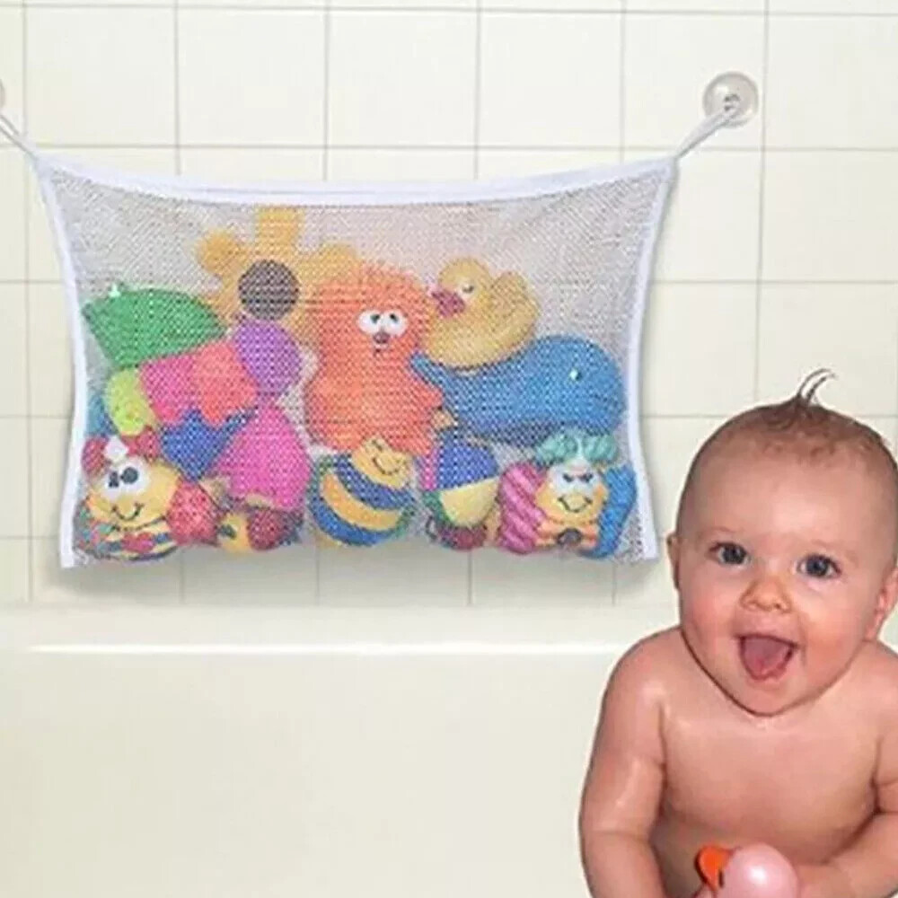 🔥 Large Kids Baby Bath Toy Tidy Organiser Mesh Net Storage Bag