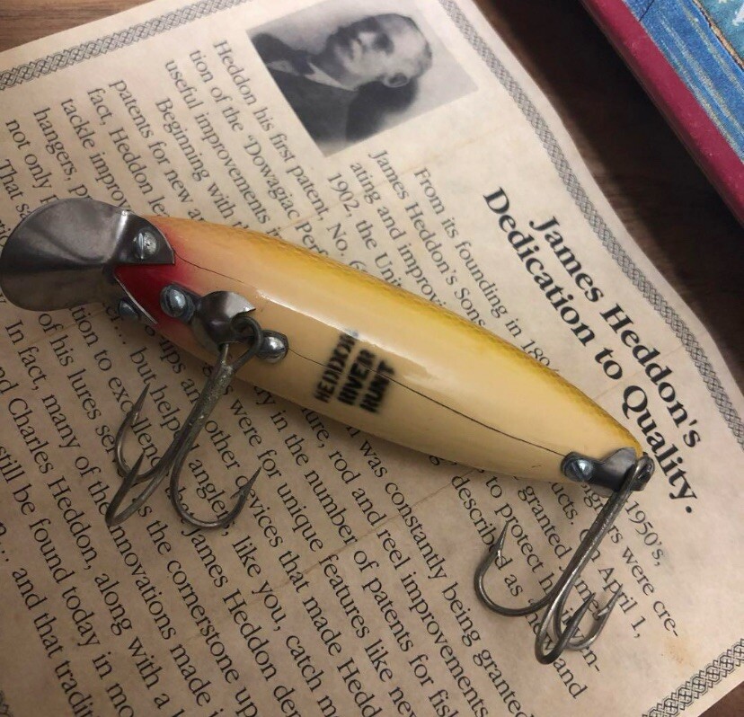 Heddon Dowagiac River Runt 100 Anniversary Wood Old Lure