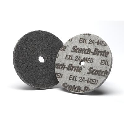 Scotch-Brite EXL Unitized Wheel, XL-UW, 2A Medium, 1 in x 1 in x 3/16in