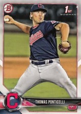 Lot of (10) 2018 Bowman Draft THOMAS PONTICELLI 1st Rookie Card #BD-42 Indians