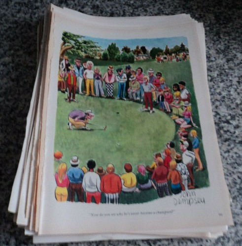 Playboy CARTOONS - Lot of 50 ASSORTED ARTIST Cartoons