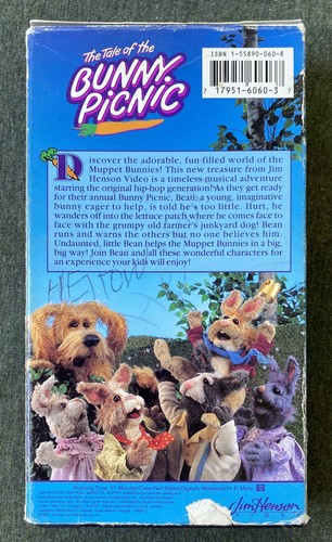 Muppets Jim Henson Video The Tale of the Bunny Picnic VHS 717951606037 ...
