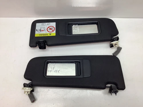 BMW F10 F11 5 SERIES LEFT AND RIGHT SUN VISORS SET 9196683 9196684 BLACK