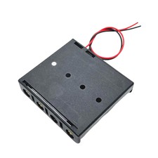 6x AA-Batteriehalter Mit Schalter & Kabel - Für 2 Batterien, 14,5 Cm Kabel - ABS Kunststoff