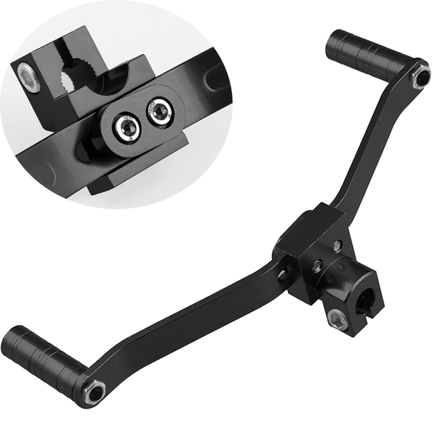 Universal Motorcycle Aluminum Dual Head Gear Shift Lever Footrest Pedal Shifter eBay