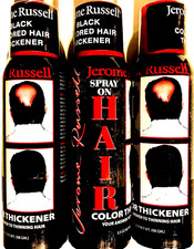 JEROME RUSSELL BLACK SPRAY ON HAIR COLOR THICKENER 3.5 OZ