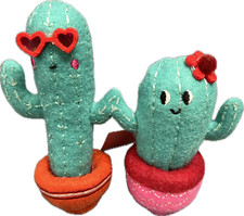 Target Spritz Valentines Day Felt Cactus Duo Decor Figure 5 inch NEW W/ TAG 2025