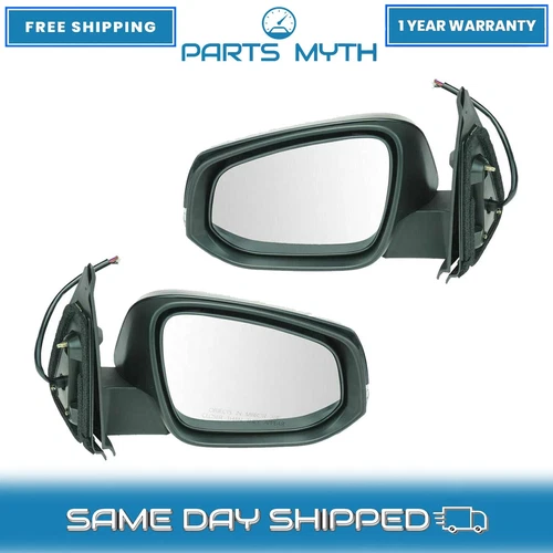 NEW Mirror Power Heated Turn Signal LH & RH Sides Set Fits For 2016-2019 Toyota