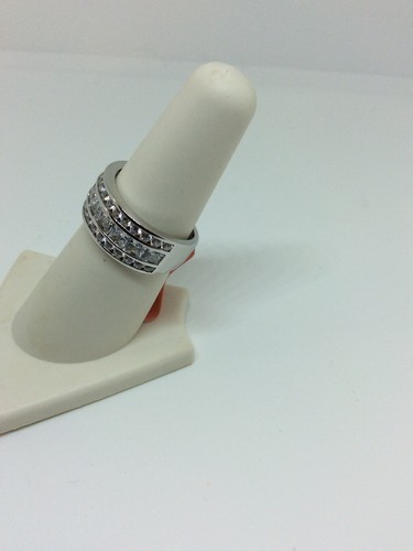 Anillo Mujer Lustro Stella Premium Circonita cúbica Multi Fila Plata Esterlina 6 Accesorios Joyería - Imagen 5 de 7