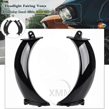 BLK Front Headlight Fairing Vents For Harley Road Glide FLTRX FLTRU FLTRXS FLTRK