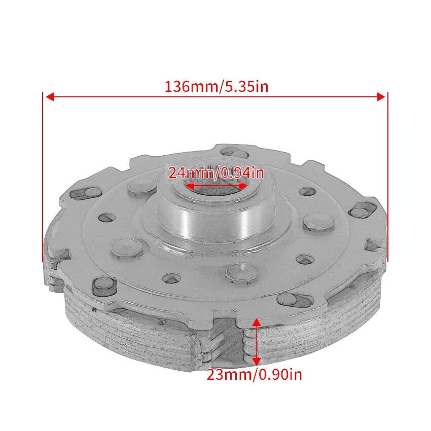 Kit de zapatas de embrague húmedo para Suzuki LTA400F King Quad ASi 4x4 2013-2024 21500-38F10 Foto 3 de 4