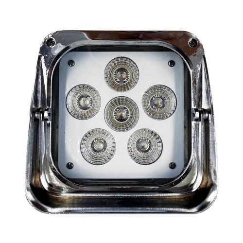 Faro Led a batteria 6x18W RGBWAUV 6 in 1 WiFi cromato a specchio Wisdom - Afbeelding 2 van 5