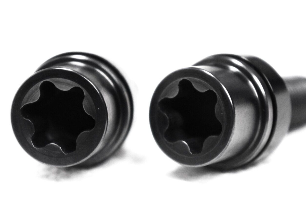 20x Torx Black Titanium Wheel Lug Bolt 14x1.5 Audi VW Bentley Mercedes Genesis