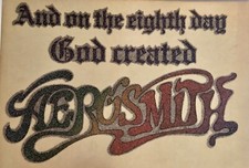 Vintage And On The Eighth Day God Created Aerosmith Glitter Iron On Transfer