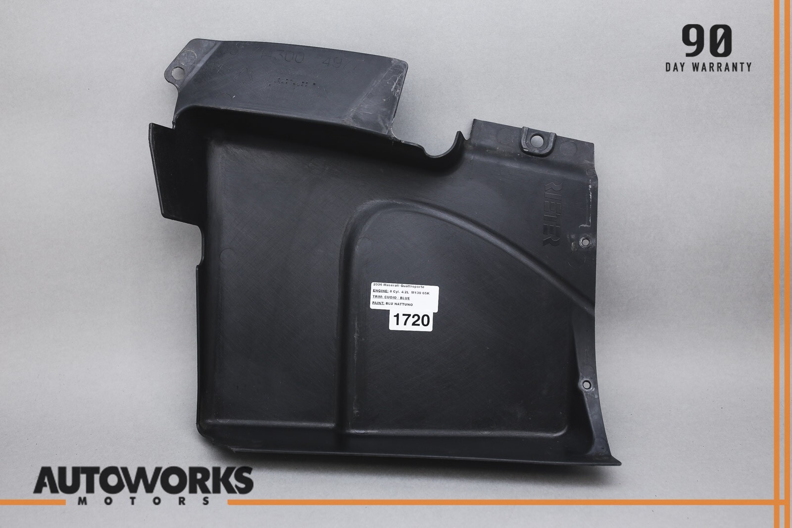 03-13 Maserati Quattroporte M139 Right Passenger Side Engine Bay Cover Trim OEM