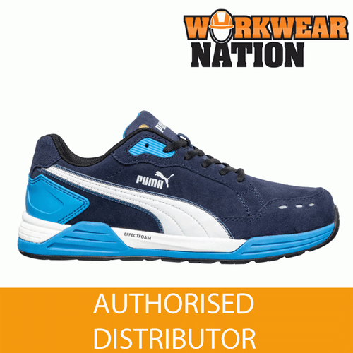 Puma Airtwist Low S3 ESD HRO SRC Safety Work Trainer Shoe - Blue - Picture 1 of 12