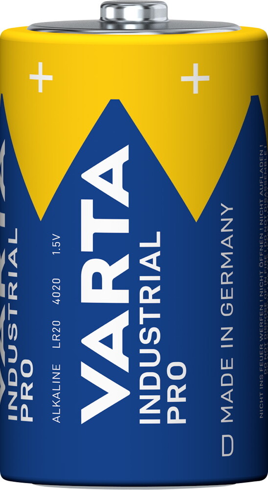 Thumbnail - 20 Varta 4020 Industrial Pro D / Mono Alkaline Batterien In 20er Folie
