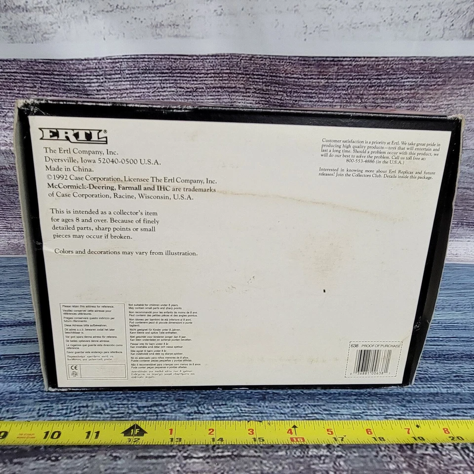 De colección 1992 Precision 1/16 McCormick Deering Farmall F-20 tractor altamente detallado Foto 4 de 4