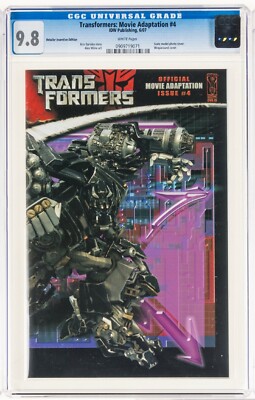 Transformers Movie Adaptation #4 CGC 9.8 1st Print Retailer Incentive Edition  