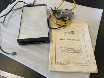 RYAN TCAD ATS 8000 AIR TRAFFIC UNIT P/N 70-1000 WITH TRAY, Manual, and couplers
