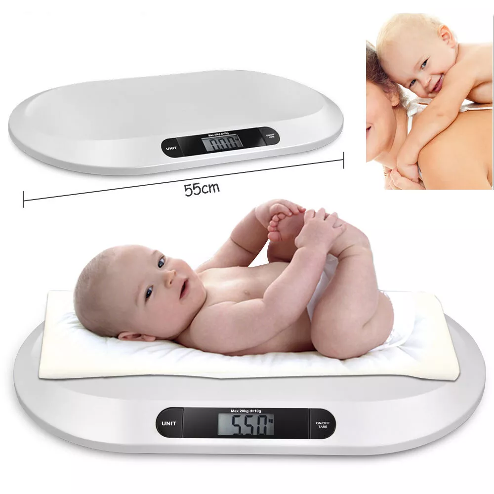 LCD Auto Baby Scale 20kg Infant Pet Weighing Babies Kittens