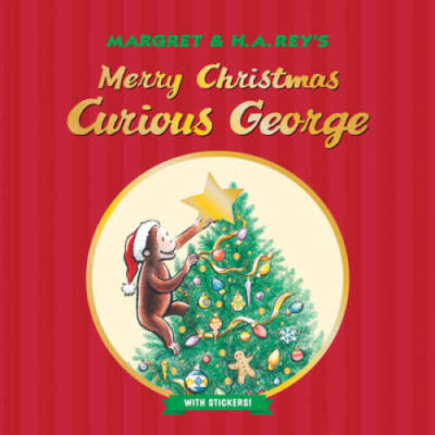 Merry Christmas, Curious George (with stickers) - Paperback - VERY GOOD