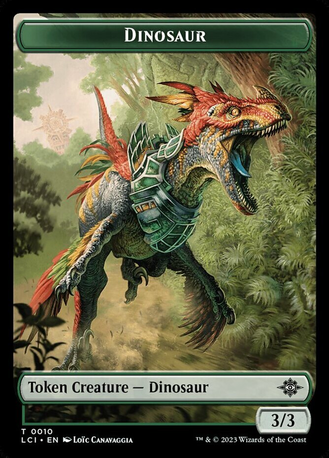MTG Dinosaur (0010) Token NM-Mint The Lost Caverns of Ixalan | eBay