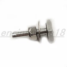 Soft Mount Vacuum Line Fitting Kit 8mm/10mm Silicone Hose Lock Nut Washer O-ring