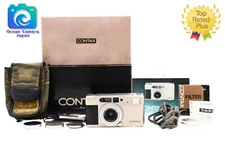 No Leak!![ MINT / Box Data Back Hood etc] CONTAX TVS 35mm Film Camera JAPAN #202