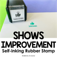 Continues to Show Improvement Self-inking Rubber Stamp  Mrs. D's Rubber Stamp C