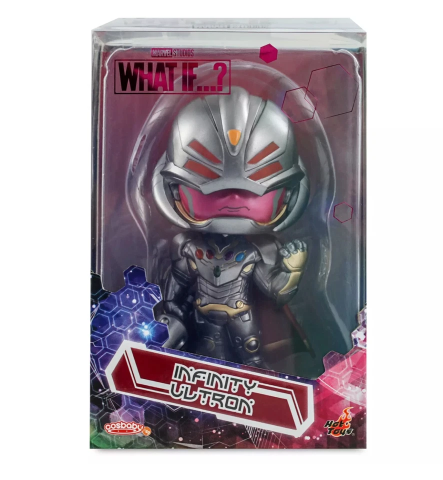 Figura Cabeza Bobble Cosbaby Ultron Disney Marvel Infinity de Hot Toys What If Foto 2 de 3