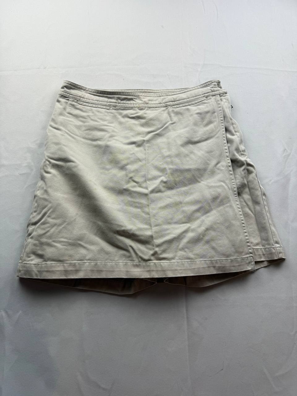 Vintage Cherokee Skort Womens 8 Beige Mini Skirt Pockets Casual Workwear