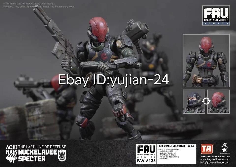 Figura de acción móvil 1/18 Acid Rain WORLD FAV-A128 Nuckelavee Specter en stock Foto 4 de 4