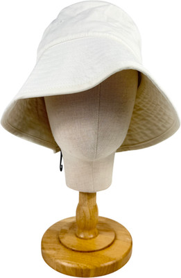 Meeresspiegel Creme Canvas Bucket Strandhut Einheitsgröße
